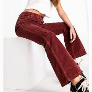 Velvet Red Spice Bootcut Pants